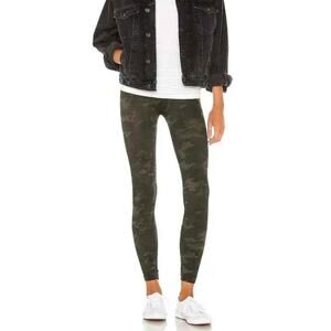 SPANX Look At Me Now Seamless High Waist Leggings Green Camo XL